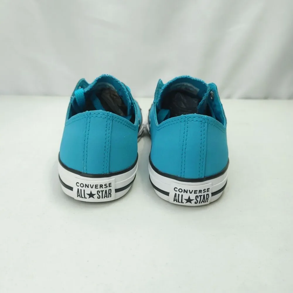 Converse Chuck Taylor All Star Low Junior Size 5 Blue Leather Glitter 662329C